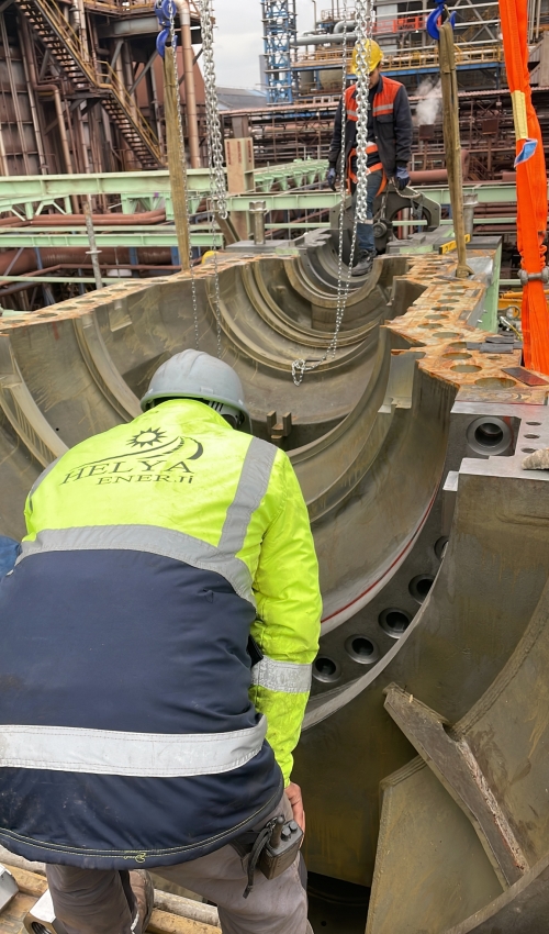 ERDEMİR EREĞLİ TG10-60MW SİEMENS BUHAR TÜRBÜN MEKANİK VE BORULAMA MONTAJ İŞLERİ
