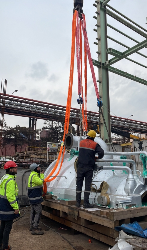 ERDEMİR EREĞLİ TG10-60MW SİEMENS BUHAR TÜRBÜN MEKANİK VE BORULAMA MONTAJ İŞLERİ
