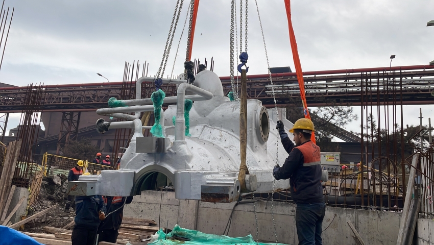 ERDEMİR EREĞLİ TG10-60MW SİEMENS BUHAR TÜRBÜN MEKANİK VE BORULAMA MONTAJ İŞLERİ